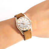 vintage omega seamaster dial shot, wrist shot