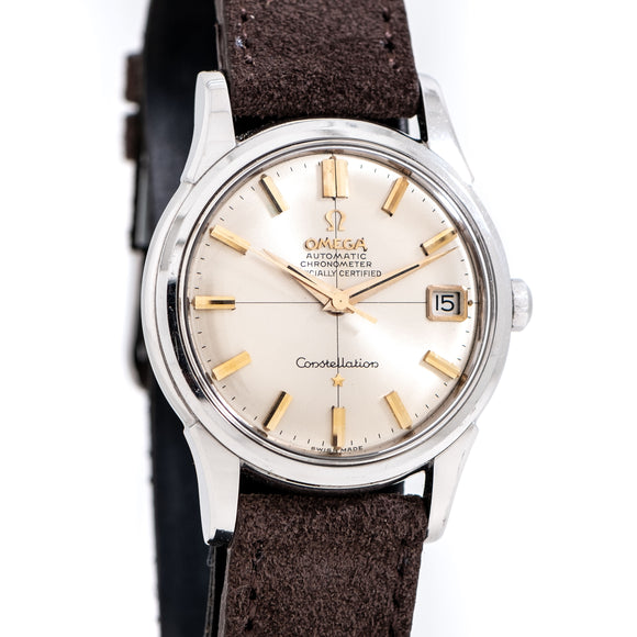 vintage omega constellation dial shot
