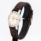 vintage omega constellation dial shot, side view