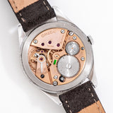 vintage omega jumbo wristwatch, movement shot