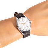 vintage omega jumbo wristwatch, wrist shot