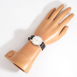 vintage omega jumbo wristwatch, wrist shot overview