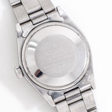 vintage rolex date automatic blue, case back