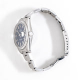 vintage rolex date automatic blue, crown shot