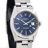 vintage rolex date automatic blue