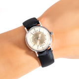 vintage jlc mystery dial automatic ww, wrist shot