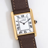 vintage cartier tank must de ww, on its back
