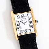vintage cartier tank must de ww, on its back