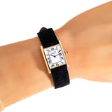 vintage cartier tank must de ww, wrist shot