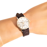 vintage omega seamaster deville auto ww, wrist shot close up