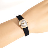 vintage omega ladies ww, wrist shot close up