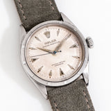 1954 Vintage Rolex Oyster Perpetual 34 Waffle Dial Chronometer Ref. 6285 Stainless Steel Watch (# 15642)