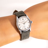 1954 Vintage Rolex Oyster Perpetual 34 Waffle Dial Chronometer Ref. 6285 Stainless Steel Watch (# 15642)