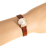 vintage omega ladies ww, wrist shot close up