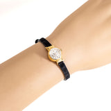 vintage omega ladies ww, wrist shot close up