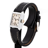 vintage bulova square-shaped ww, side view