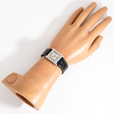 vintage bulova square-shaped ww, wrist shot overview