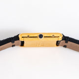 cartier tank must de mens ww, crown shot on its side, alt view