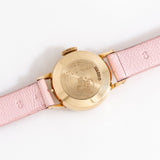 vintage omega ladymatic ww pink, case back