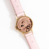 vintage omega ladymatic ww pink, movement shot