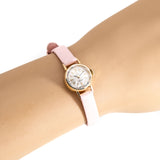 vintage omega ladymatic ww pink, wrist shot close up