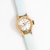 vintage omega ladies yg blue, on its back