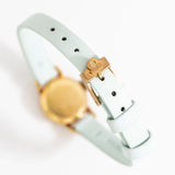 vintage omega ladies yg blue, clasp shot