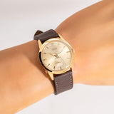 vintage rolex verislim ww, wrist shot close up