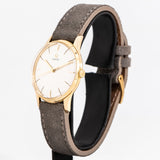 vintage omega yg ww, side view crown shot