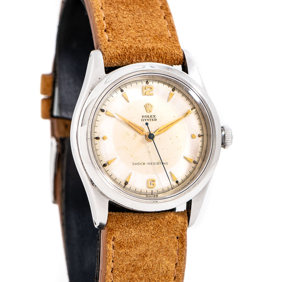 ROLEX SA―GENEVE SUISSE OYSTER M 1958 Vintage Rolex Oyster Ref. 6282 Stainless Steel Watch (# 15678
