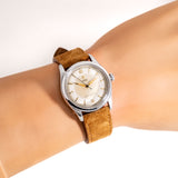 vintage rolex oyster ww, wrist shot close up