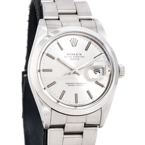 1987 Vintage Rolex Oyster Perpetual Date Ref. 15000 Watch in Stainless Steel (# 14889)