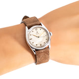 vintage rolex oyster ww, wrist shot close up