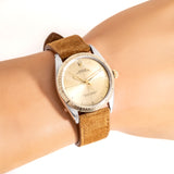 vintage rolex oyster perpetual zephyr ww, wrist shot close up