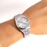 vintage rolex date auto ww, wrist shot close up