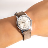 vintage omega seamaster 1962 ww, wrist shot close up