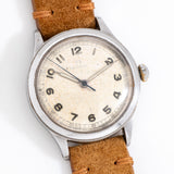 vintage omega ww2 wristwatch, on its back
