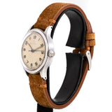 vintage omega ww2 wristwatch, side view