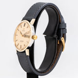 omega seamaster deville ww, side view with crown present