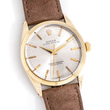 vintage rolex op yg shell ww, on its back