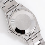 vintage rolex date black ww, case back