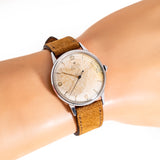 vintage rolex precision ss ww zurich, wrist shot close up