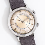 vintage lecoultre wrist alarm ww, on its back