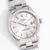 vintage rolex date auto ww, on its back