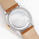 vintage rolex op two tone ww, case back