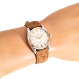 vintage rolex op two tone ww, wrist shot close up