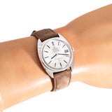 vintage omega constellation ww, wrist shot close up