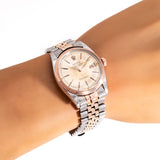 vintage rolex datejust ww, wrist shot close up