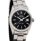 vintage rolex datejust matte black