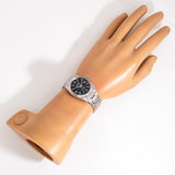 vintage rolex datejust matte black, wrist shot overview